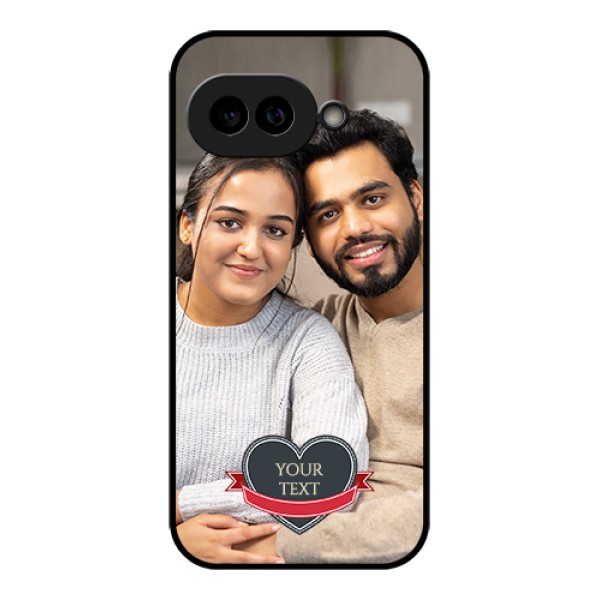 Pixel 9A 5G Custom Glass Phone Case - Just Married Couple Design