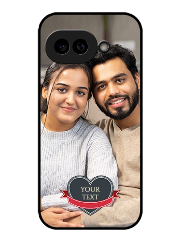 Custom Pixel 9A 5G Custom Glass Phone Case - Just Married Couple Design