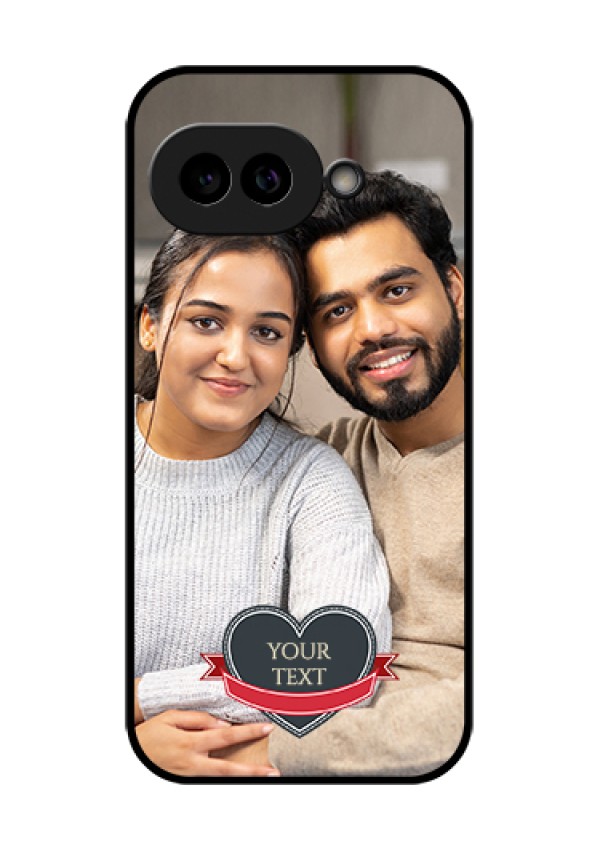 Pixel 9A 5G Custom Glass Phone Case - Just Married Couple Design