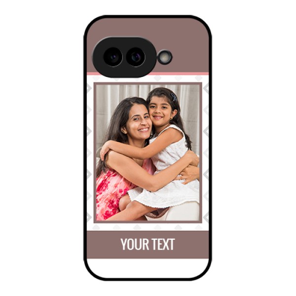 Pixel 9A 5G Custom Glass Phone Case - Simple Diamond Design