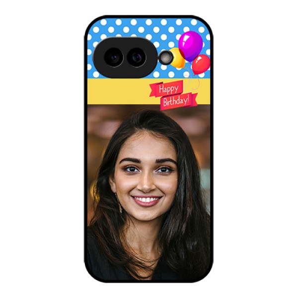 Pixel 9A 5G Custom Glass Phone Case - Happy Birthday Design