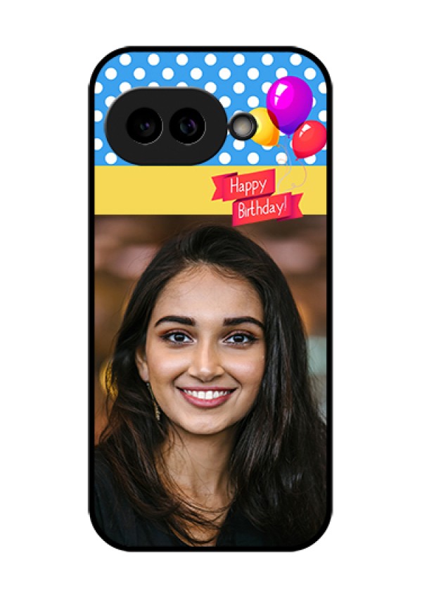 Pixel 9A 5G Custom Glass Phone Case - Happy Birthday Design