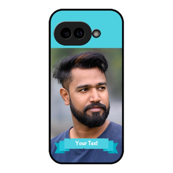 Pixel 9A 5G Custom Glass Phone Case - Blue Color Design
