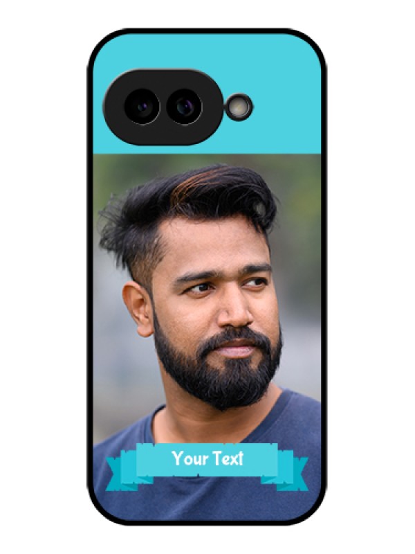 Custom Pixel 9A 5G Custom Glass Phone Case - Blue Color Design