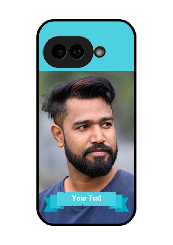 Pixel 9A 5G Custom Glass Phone Case - Blue Color Design