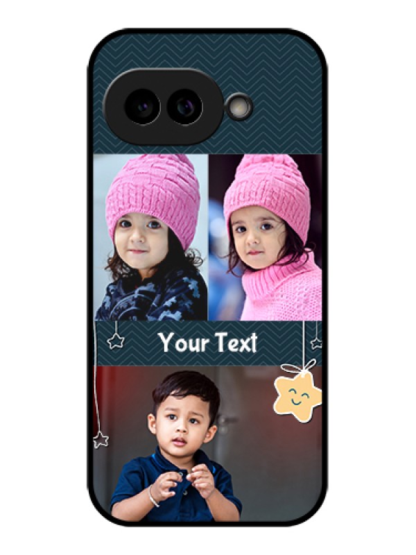 Custom Pixel 9A 5G Custom Glass Phone Case - Hanging Stars Design