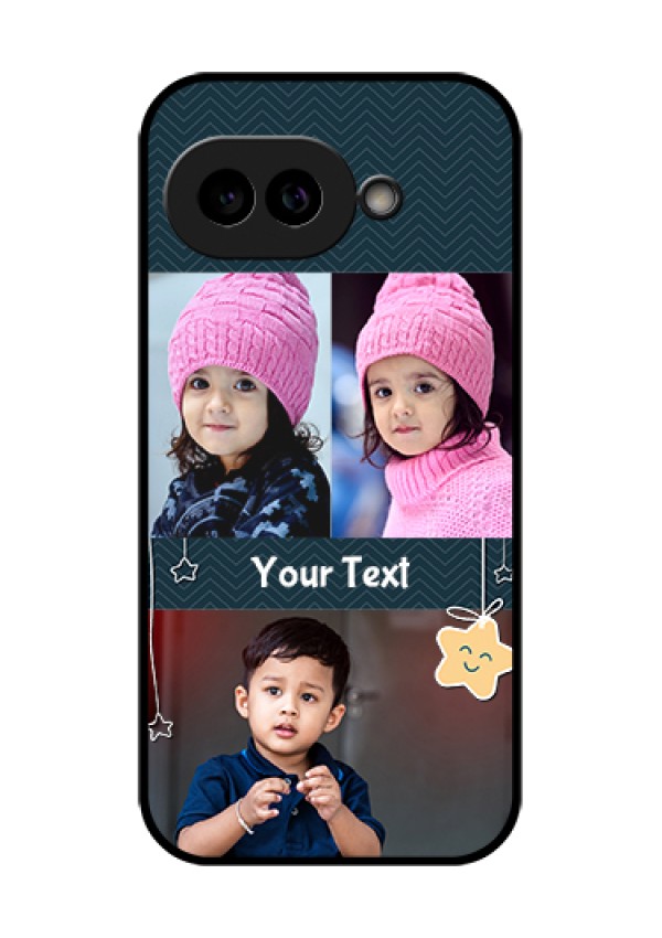 Pixel 9A 5G Custom Glass Phone Case - Hanging Stars Design