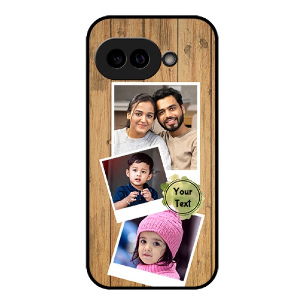 Pixel 9A 5G Custom Glass Phone Case - Wooden Texture Design