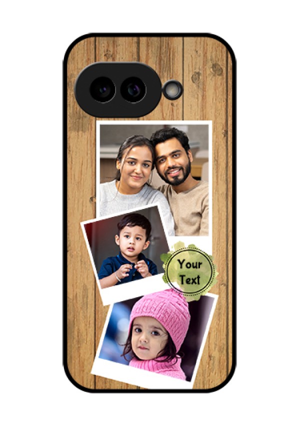 Pixel 9A 5G Custom Glass Phone Case - Wooden Texture Design