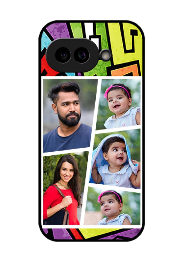Pixel 9A 5G Custom Glass Phone Case - Graffiti Pattern Design