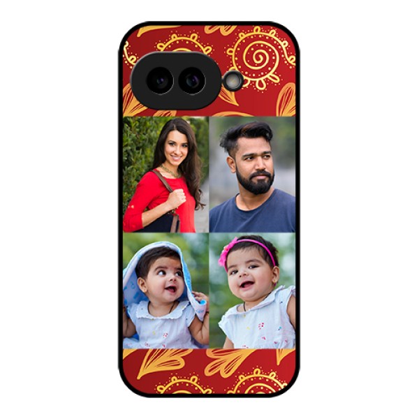 Pixel 9A 5G Custom Glass Phone Case - 4 Image Traditional Design
