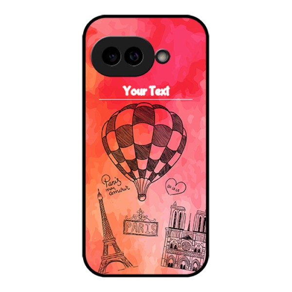 Pixel 9A 5G Custom Glass Phone Case - Paris Theme Design