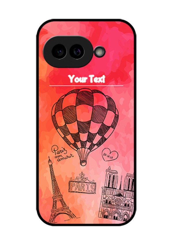 Pixel 9A 5G Custom Glass Phone Case - Paris Theme Design