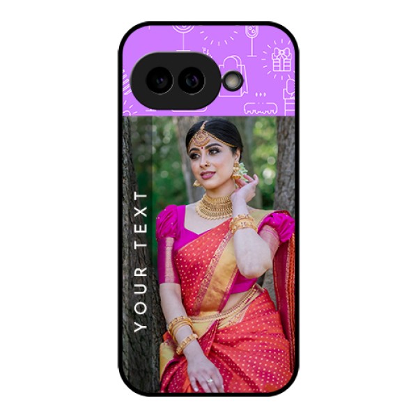 Pixel 9A 5G Custom Glass Phone Case - Birthday Icons Design
