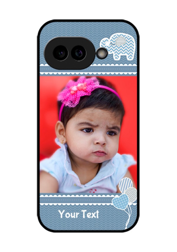 Pixel 9A 5G Custom Glass Phone Case - With Kids Pattern Design