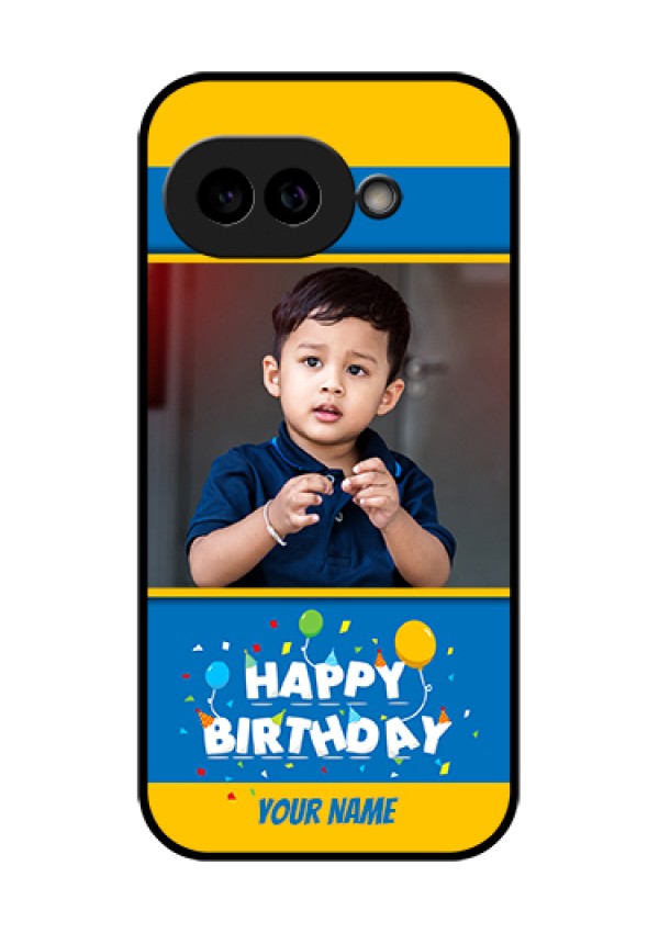 Pixel 9A 5G Custom Glass Phone Case - Birthday Wishes Design
