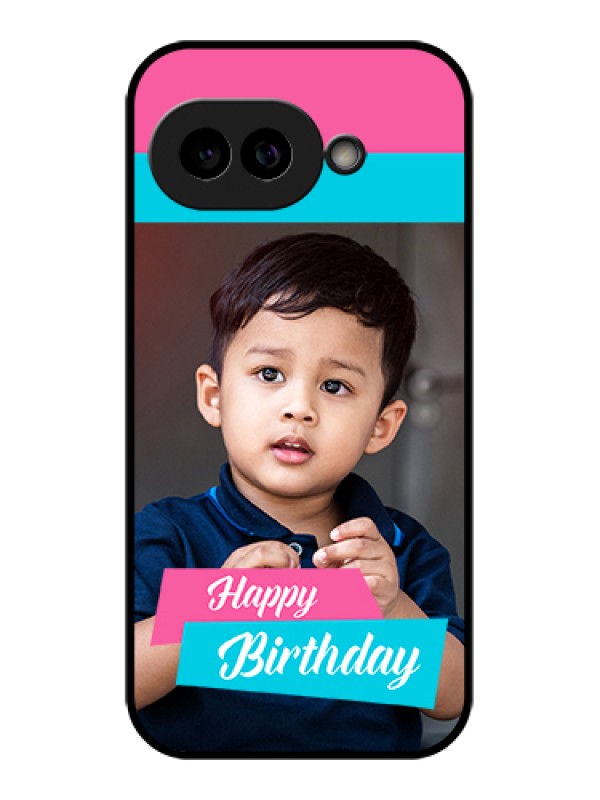 Custom Pixel 9A 5G Custom Glass Phone Case - Image Holder With 2 Color Design