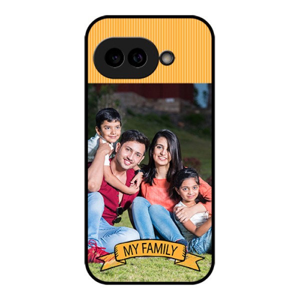 Pixel 9A 5G Custom Glass Phone Case - My Family Design