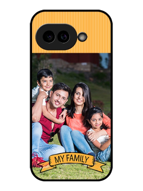 Custom Pixel 9A 5G Custom Glass Phone Case - My Family Design