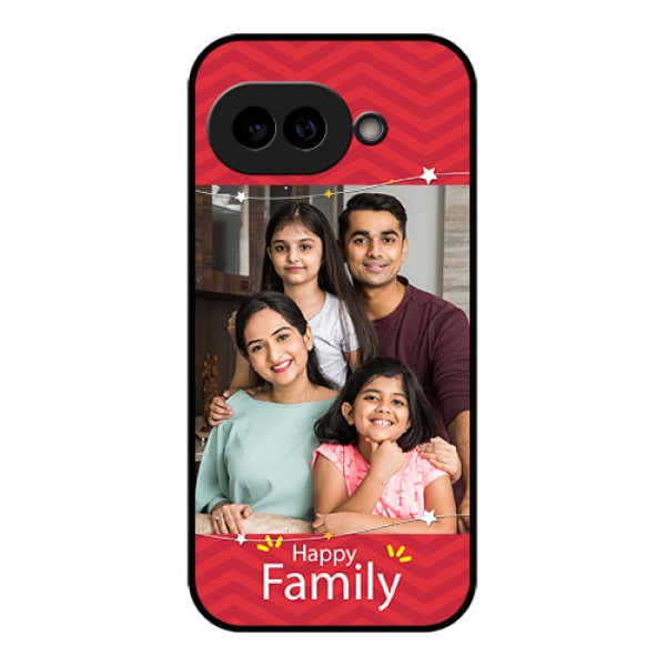 Pixel 9A 5G Custom Glass Phone Case - Happy Family Design