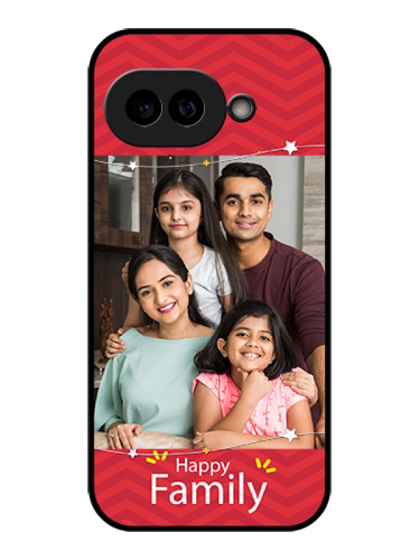 Custom Pixel 9A 5G Custom Glass Phone Case - Happy Family Design