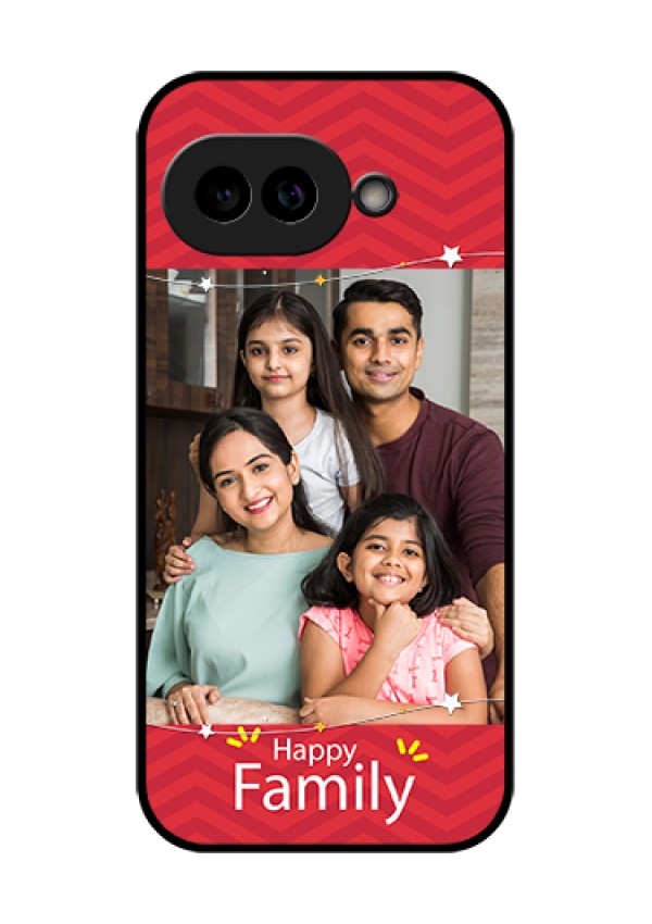 Pixel 9A 5G Custom Glass Phone Case - Happy Family Design