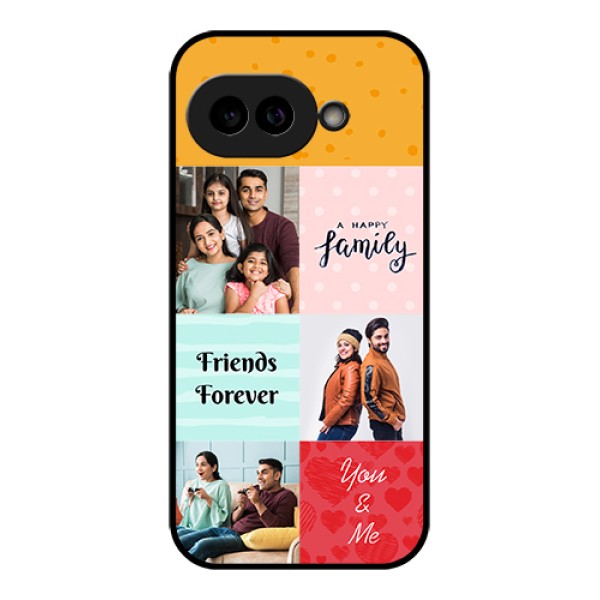 Pixel 9A 5G Custom Glass Phone Case - Images With Quotes Design