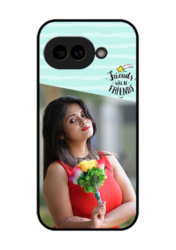 Pixel 9A 5G Custom Glass Phone Case - Friends Picture Icon Design