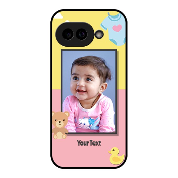 Pixel 9A 5G Custom Glass Phone Case - Kids 2 Color Design