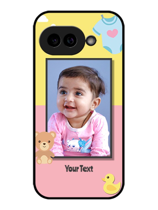 Custom Pixel 9A 5G Custom Glass Phone Case - Kids 2 Color Design