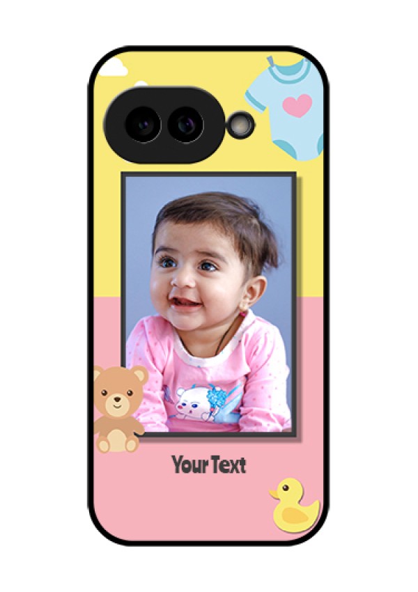 Pixel 9A 5G Custom Glass Phone Case - Kids 2 Color Design