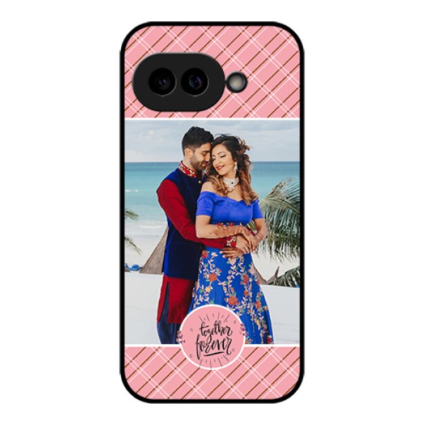 Pixel 9A 5G Custom Glass Phone Case - Together Forever Design
