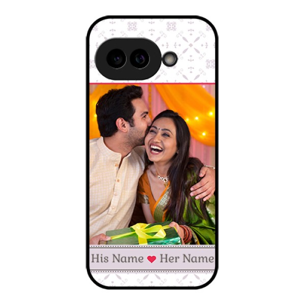 Pixel 9A 5G Custom Glass Phone Case - With Photo And Ethnic Design