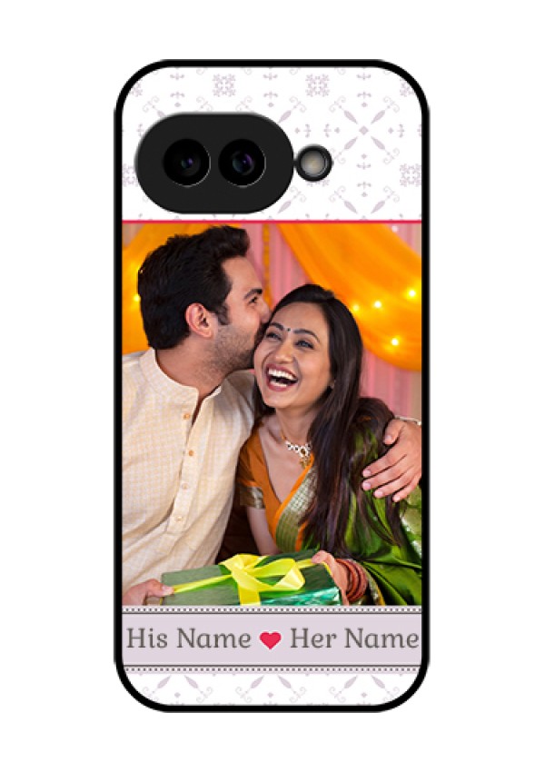 Pixel 9A 5G Custom Glass Phone Case - With Photo And Ethnic Design