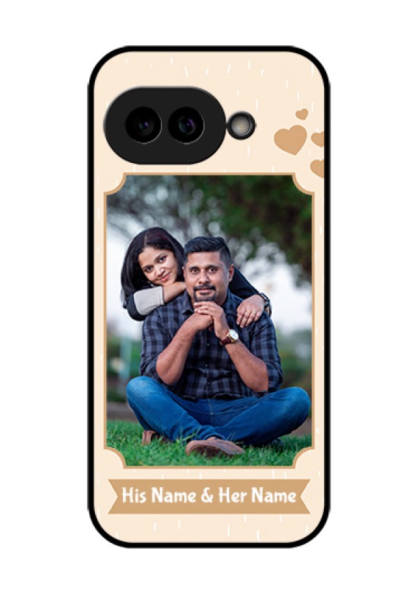 Pixel 9A 5G Custom Glass Phone Case - With Confetti Love Design