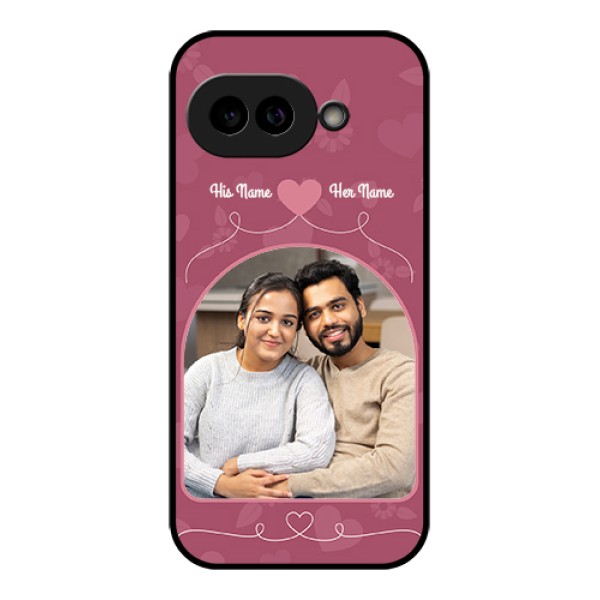 Pixel 9A 5G Custom Glass Phone Case - Love Floral Design