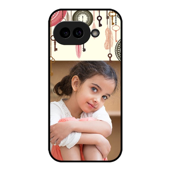 Pixel 9A 5G Custom Glass Phone Case - Boho Style Design
