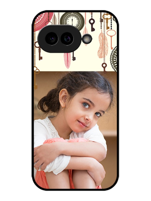 Custom Pixel 9A 5G Custom Glass Phone Case - Boho Style Design