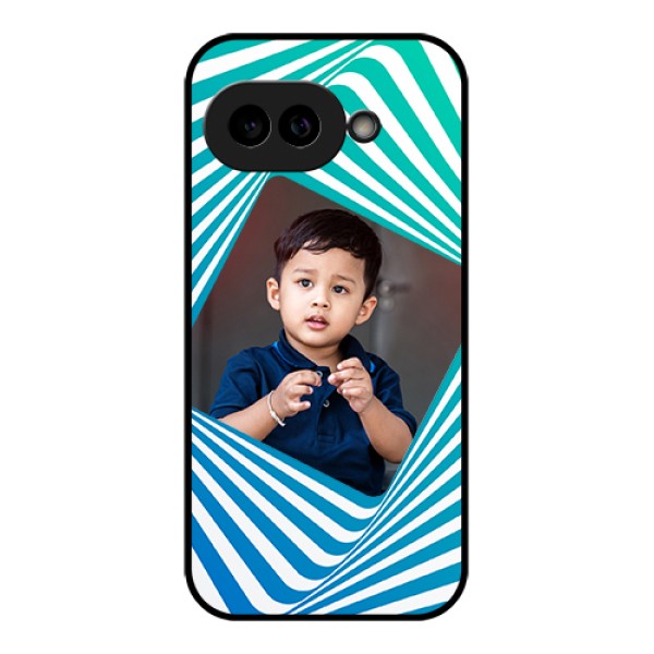 Pixel 9A 5G Custom Glass Phone Case - Abstract Spiral Design