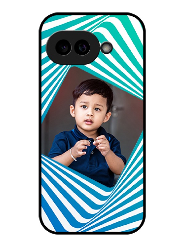 Custom Pixel 9A 5G Custom Glass Phone Case - Abstract Spiral Design