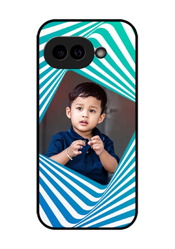 Pixel 9A 5G Custom Glass Phone Case - Abstract Spiral Design