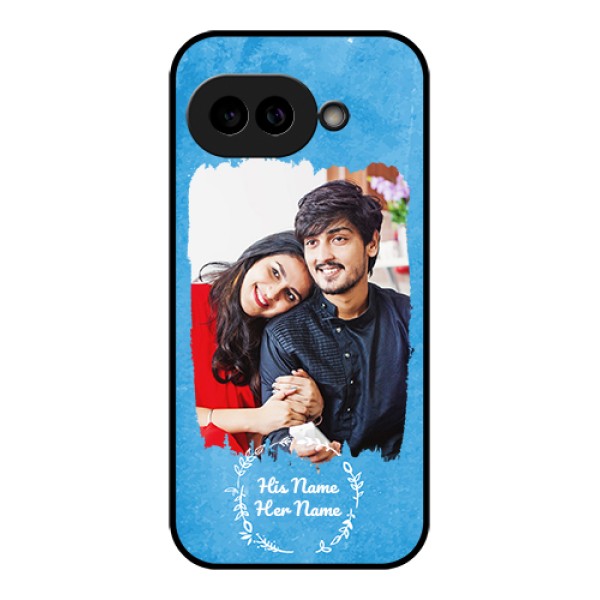 Google Pixel 9A 5G Custom Glass Phone Case - Blue Color Vintage Design