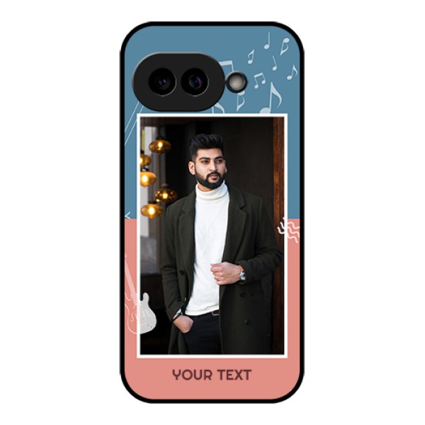 Pixel 9A 5G Custom Glass Phone Case - With Color Musical Note Design