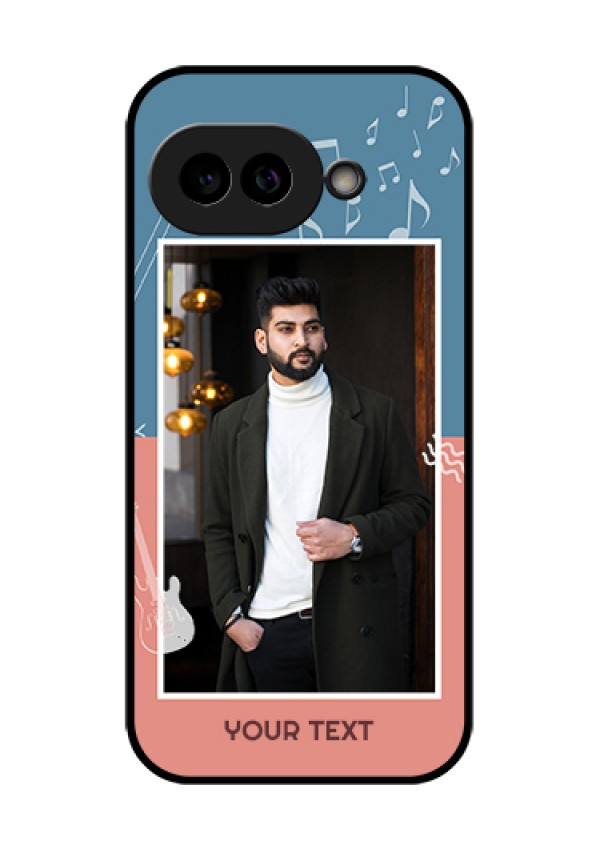 Pixel 9A 5G Custom Glass Phone Case - With Color Musical Note Design