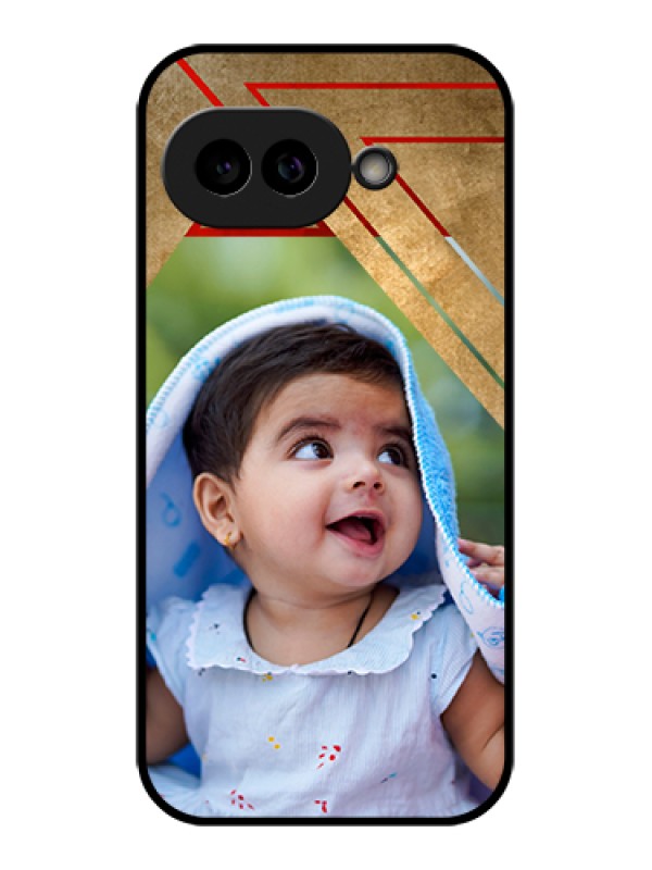 Custom Pixel 9A 5G Custom Glass Phone Case - Gradient Abstract Texture Design