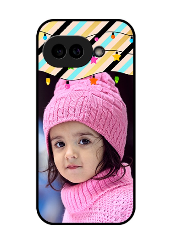 Pixel 9A 5G Custom Glass Phone Case - Lights Hanging Design