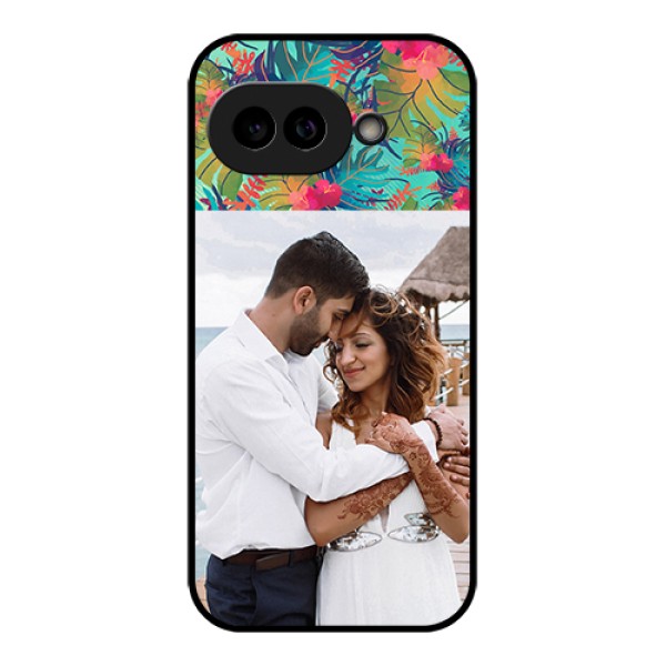 Pixel 9A 5G Custom Glass Phone Case - Watercolor Floral Design