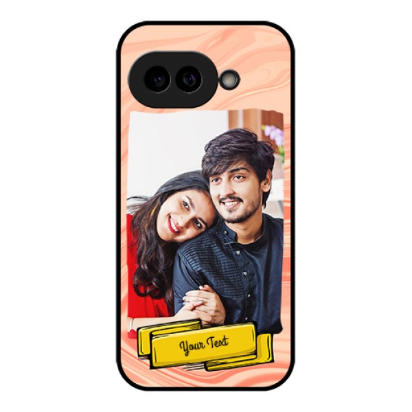 Pixel 9A 5G Custom Glass Phone Case - Marble Texture Design
