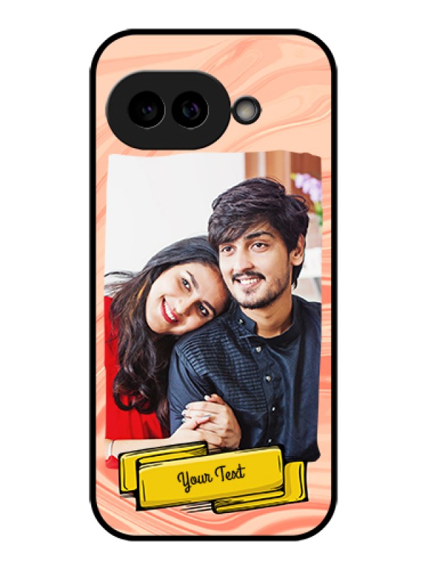 Custom Pixel 9A 5G Custom Glass Phone Case - Marble Texture Design