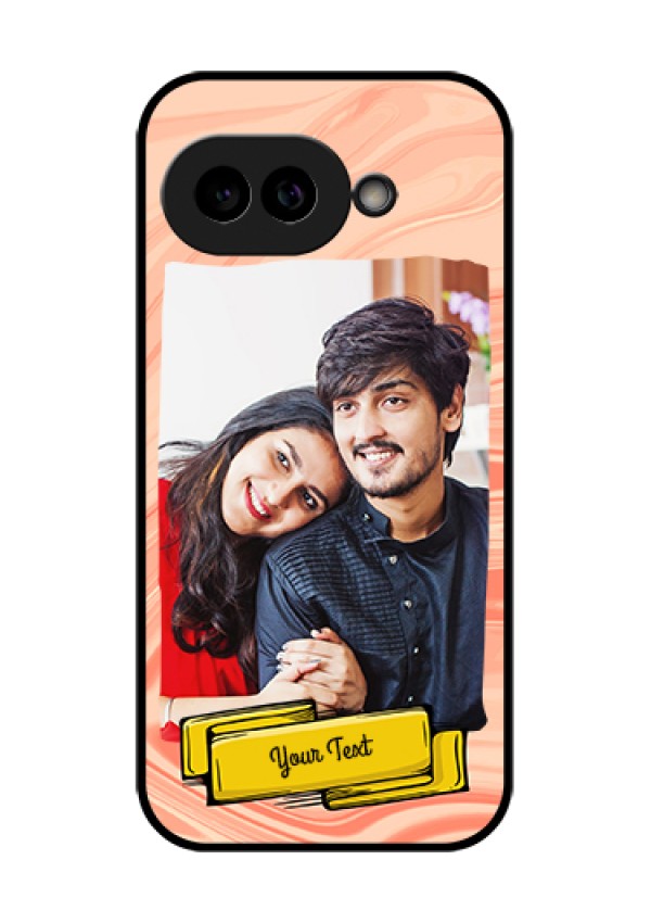 Pixel 9A 5G Custom Glass Phone Case - Marble Texture Design